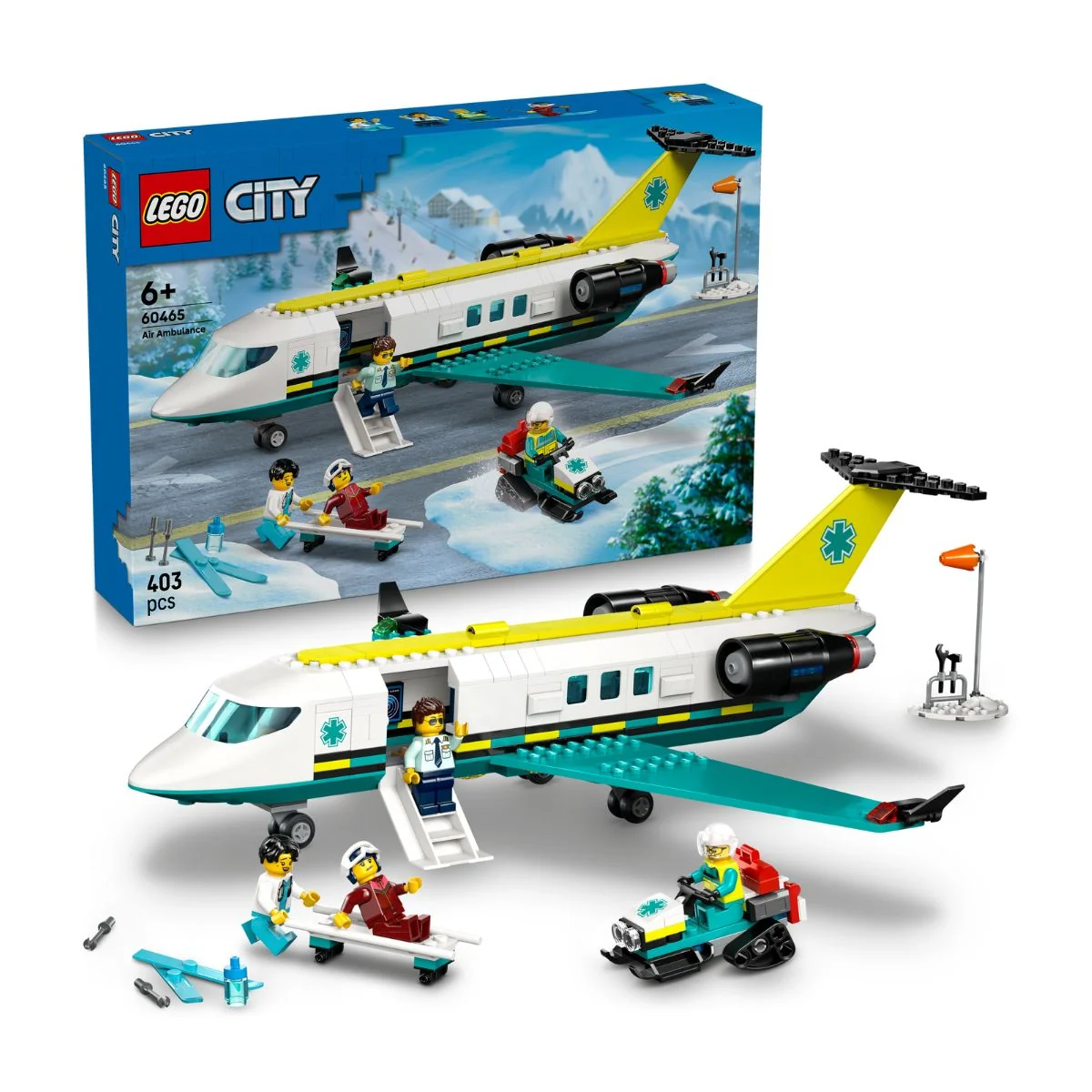 Đồ Chơi Lắp Ráp Máy Bay Cứu Hộ Khẩn Cấp LEGO CITY 60465 (403 chi tiết)